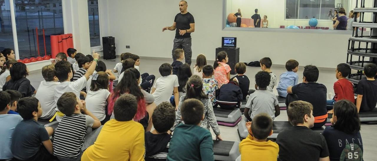 Un taller contra el acoso escolar en un centro de Vilagarcía, antes de la pandemia
