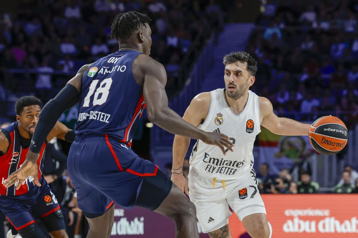 Campazzo, en una acción del encuentro ante el Baskonia