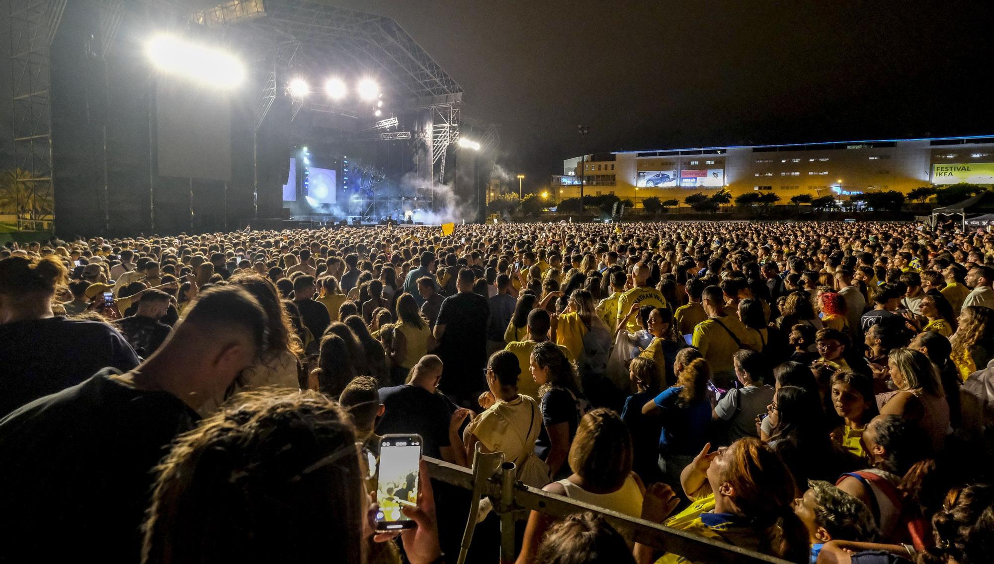 Concierto de Quevedo en el Anexo del Estadio de Gran Canaria