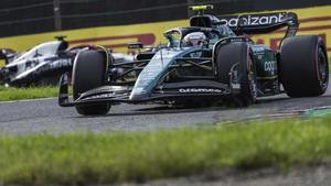 Alonso, durante la clasificación en Suzuka