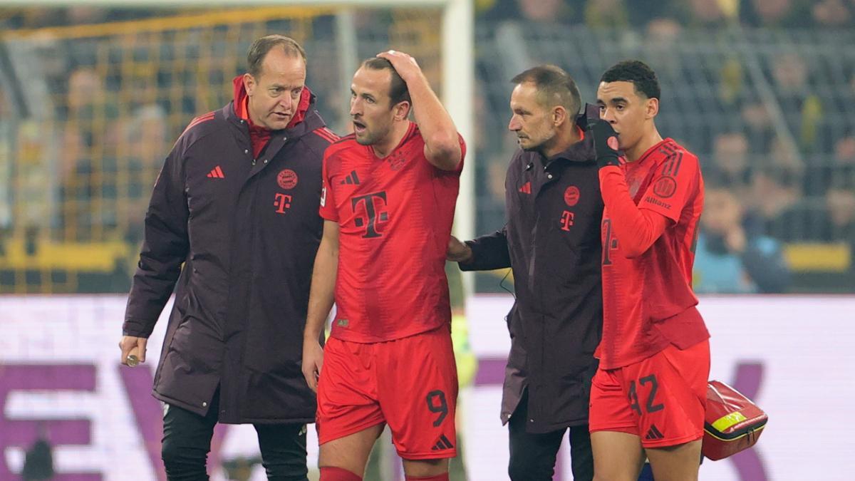 Harry Kane, lesionado ante el Borussia Dortmund