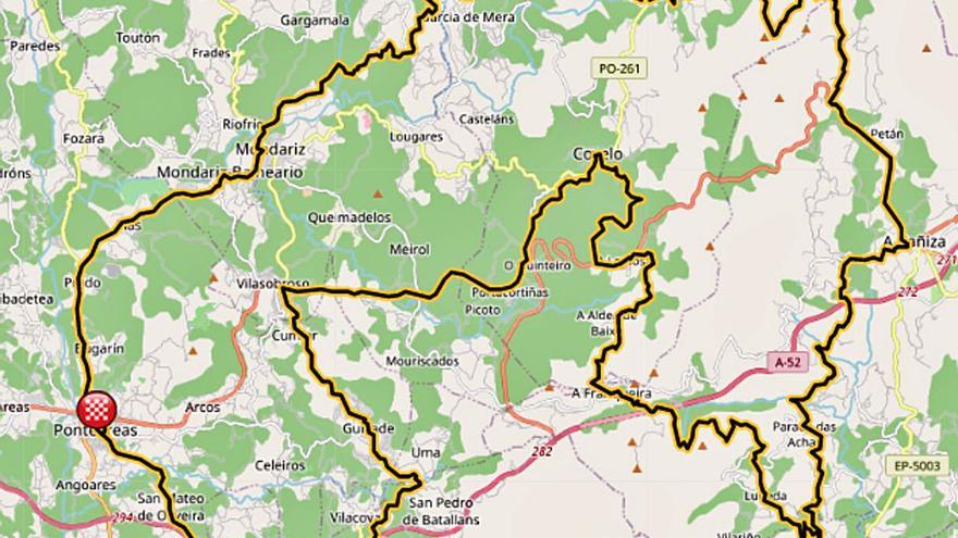Percorrido de 110 quilómetros por sete concellos do Condado-Paradanta.  | // FDV