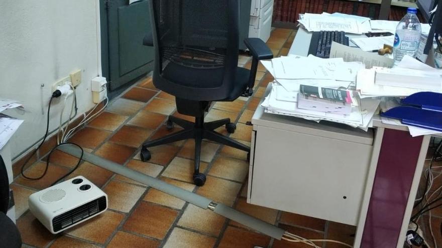 Estufas calefactoras en los juzgados de Xàtiva