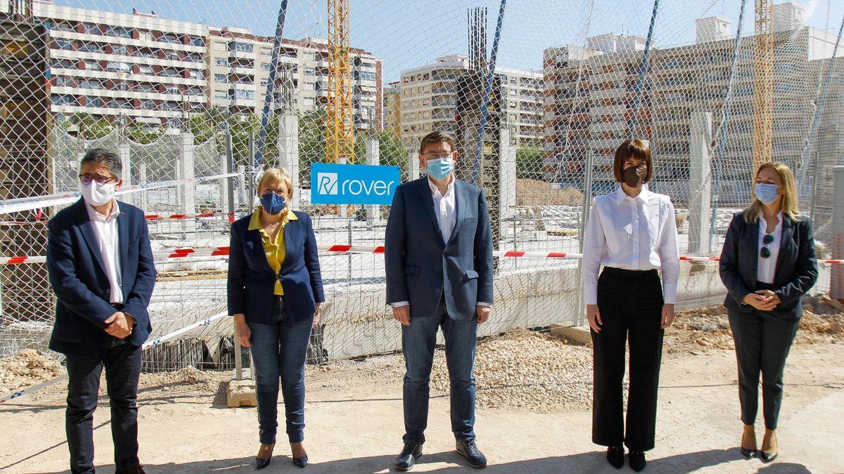 Puig en su visita hoy a Gandia.