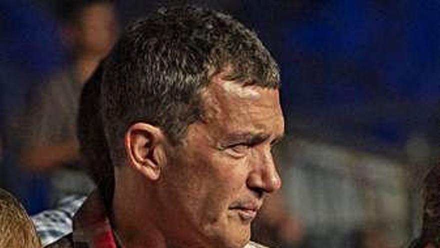 Antonio Banderas en el concierto.