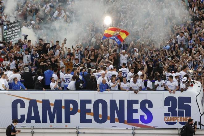 Las mejores imágenes de la celebración del título de Liga del Real Madrid