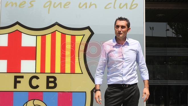 Las primeras imágenes de Ernesto Valverde como entrenador del FC Barcelona