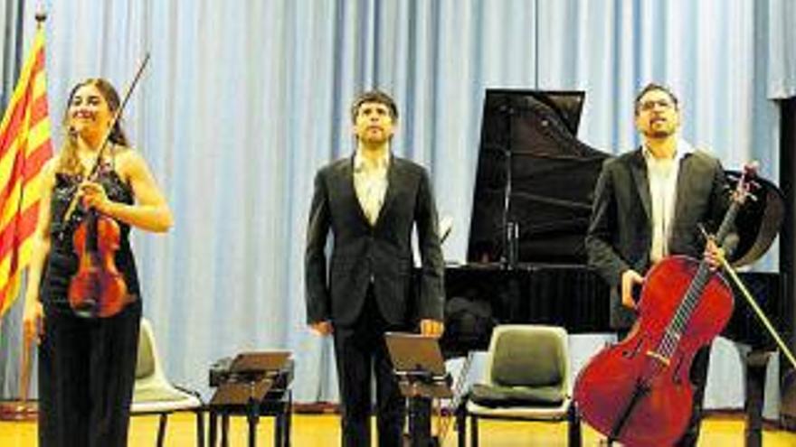 Concert de Tempus Trio, artistes residents de Joventuts Musicals de Moià, a l’auditori de Sant Josep | J. GRANDIA