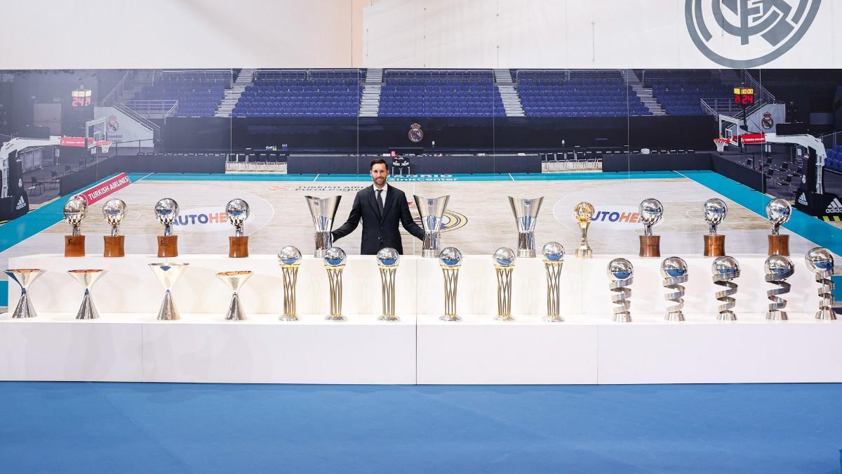Rudy Fernández, con todos los títulos logrados con el Real Madrid