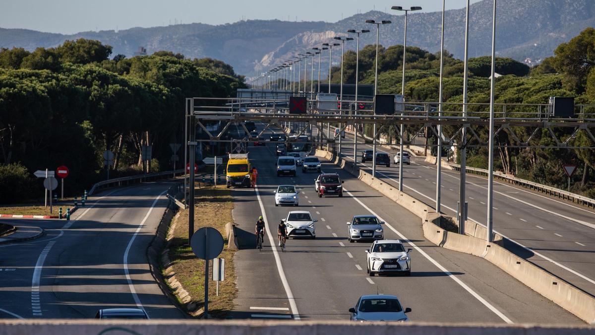 Imagen de archivo de la carretera C-31, a la altura de Gavà.