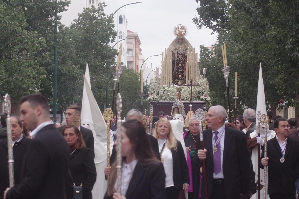 Procesión de la Virgen de las Lágrimas del Carmen de Huelin, en imágenes