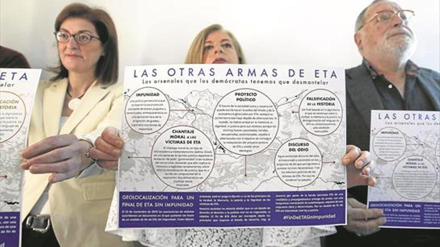 «No queremos que ETA cambie las armas de matar por las de mentir»