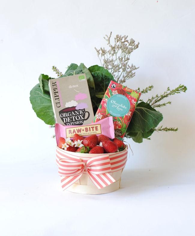 Cesta gourmet para madres que se cuidan