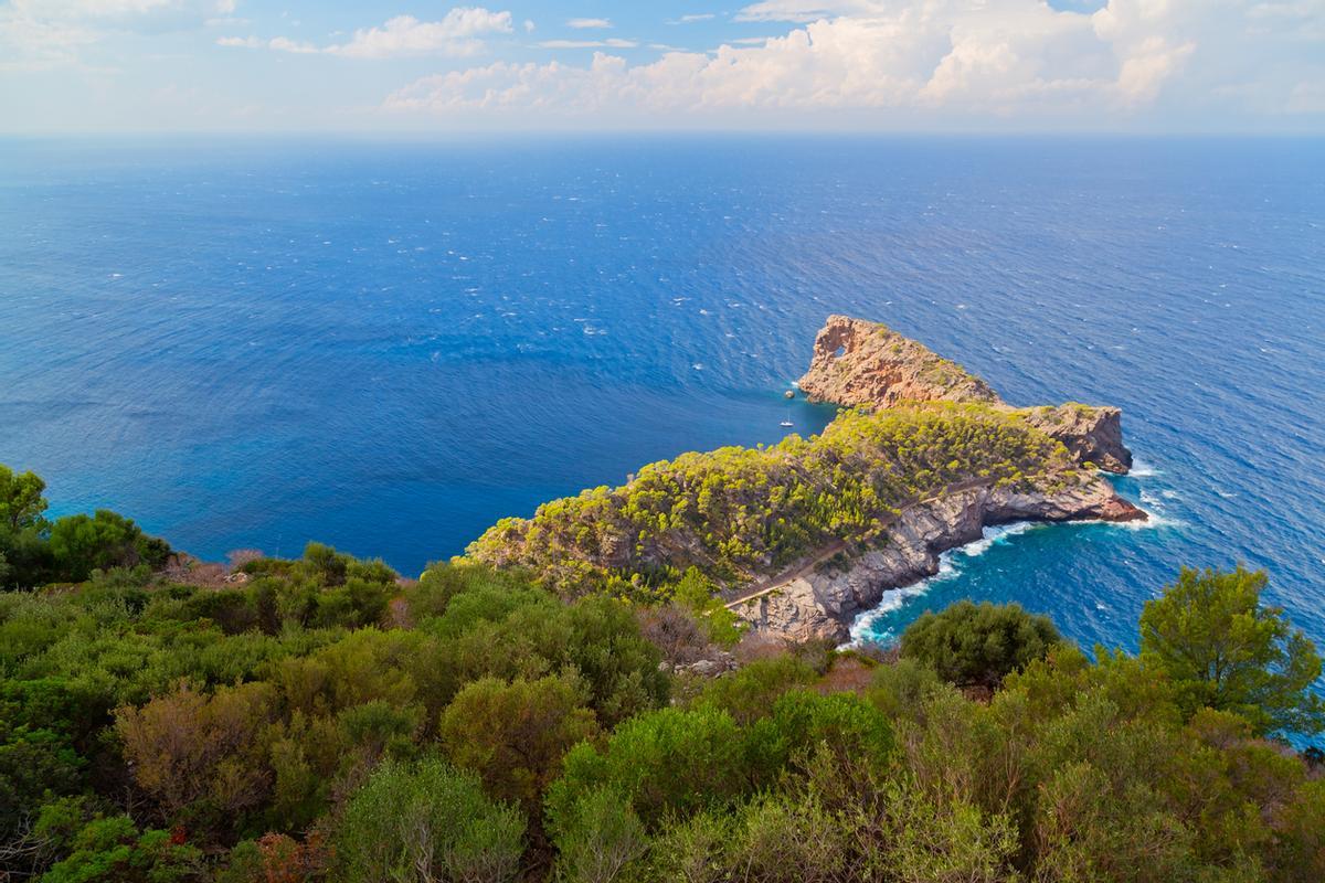 Península de Sa Foradada en la Sierra de Tramontana cerca de Son Marroig, Mallorca