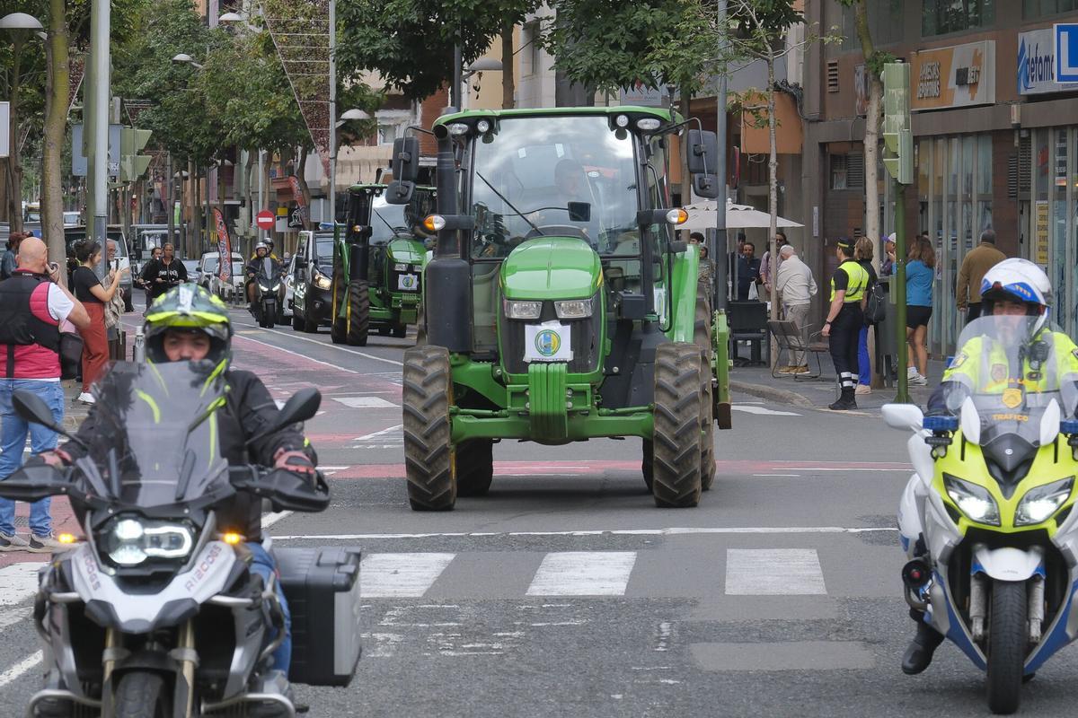 Protesta del sector primario de Gran Canaria contra el acuerdo UE-Mercosur