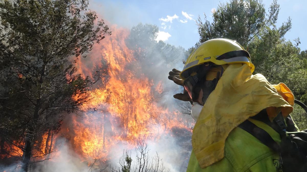 Imagen de archivo de un incendio