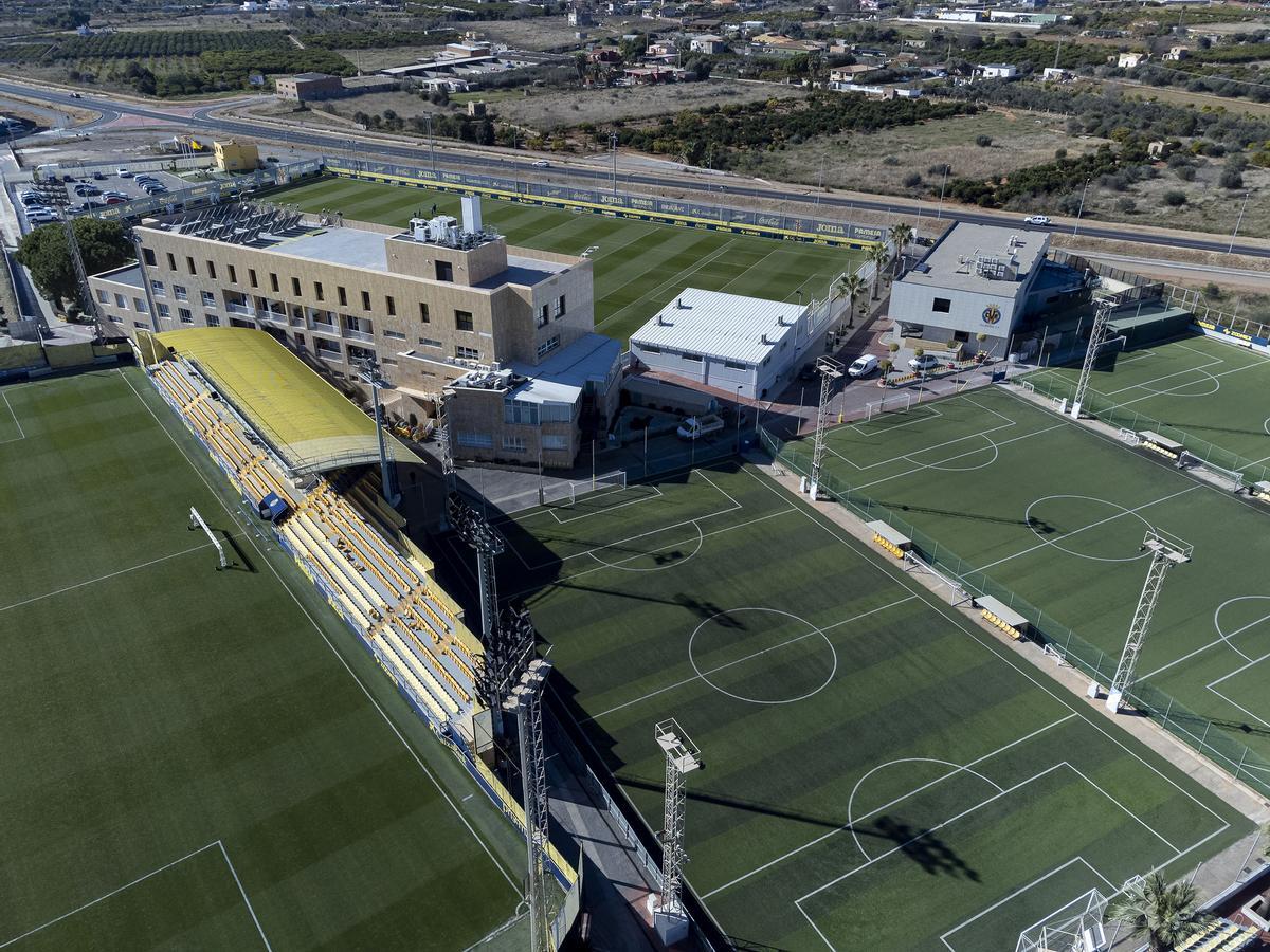 Imagen aérea de la Ciudad Deportiva José Manuel Llaneza del Villarreal CF.
