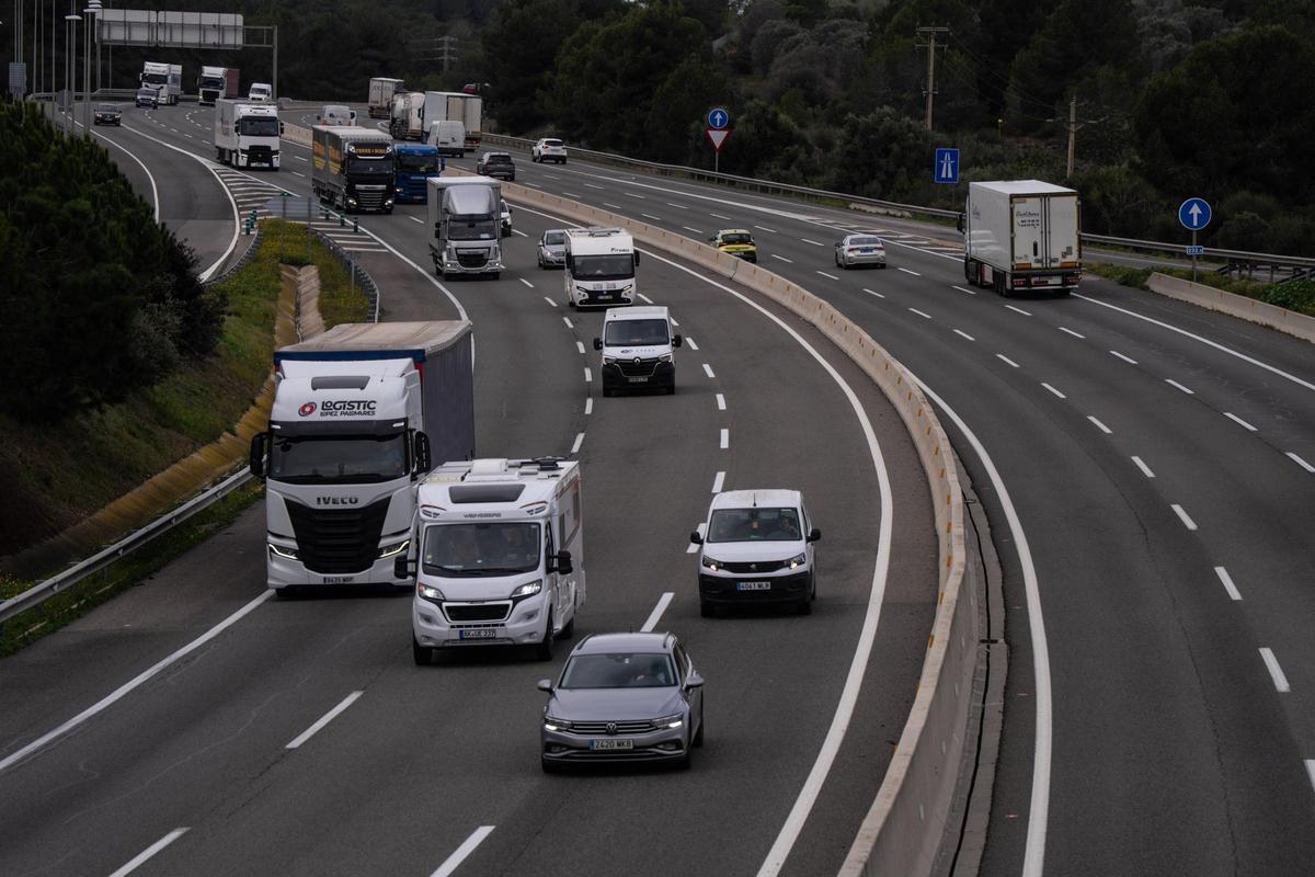 Imagen reciente de la autopista AP-7, que ha tenido problemas de mantenimiento.