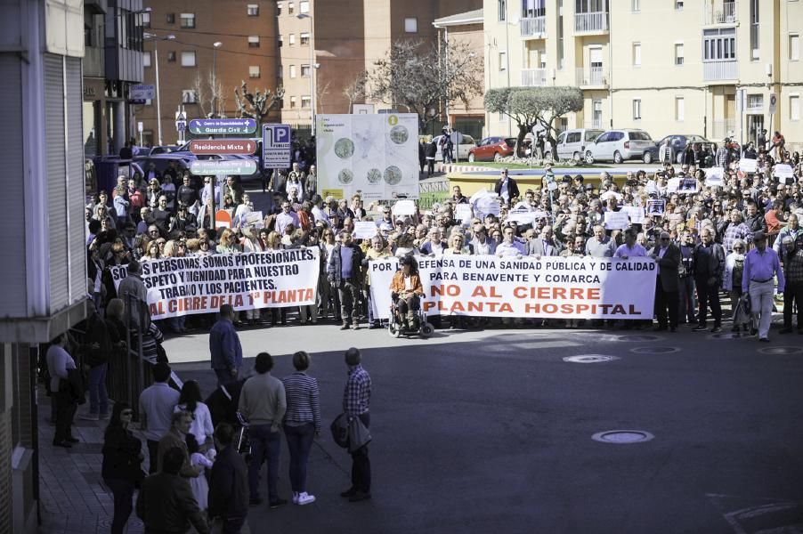 Manifestación sanitaria en Benavente