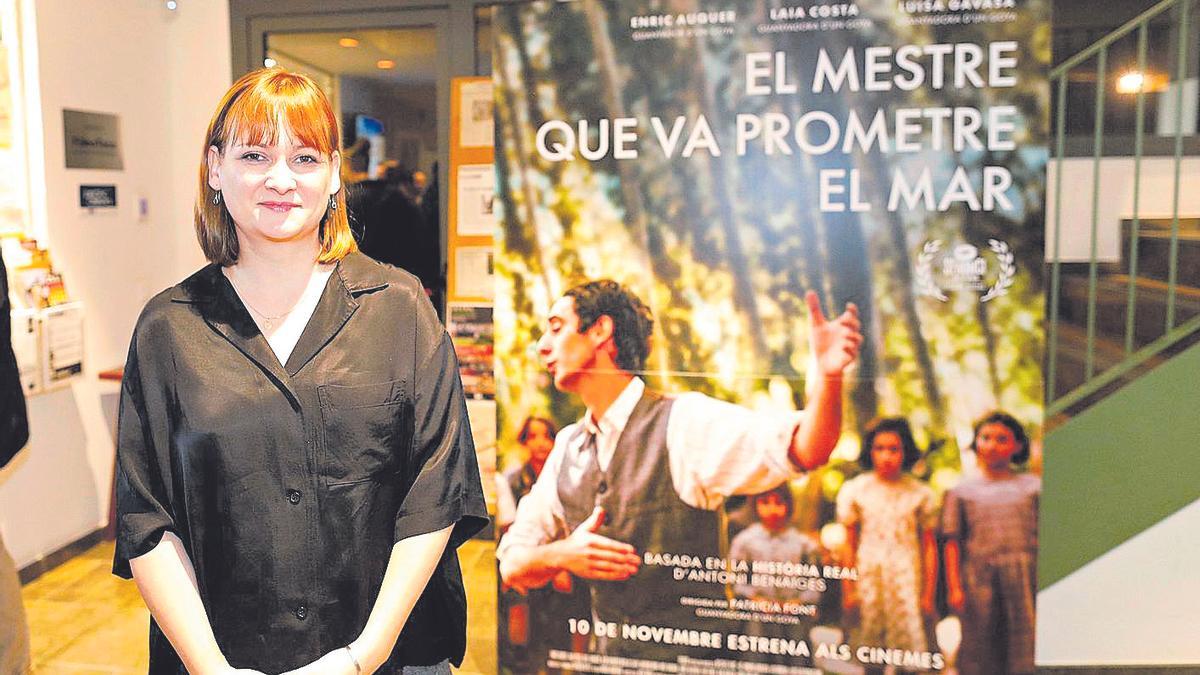 La directora Patrícia Font el dia de la presentació de la pel·lícula al cinema Truffaut.