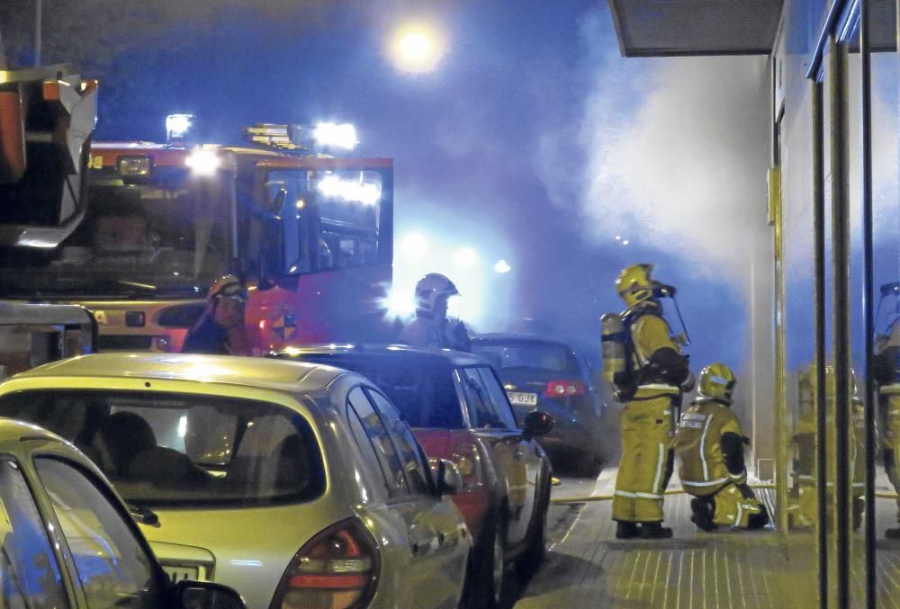 Arde un garage en Palma