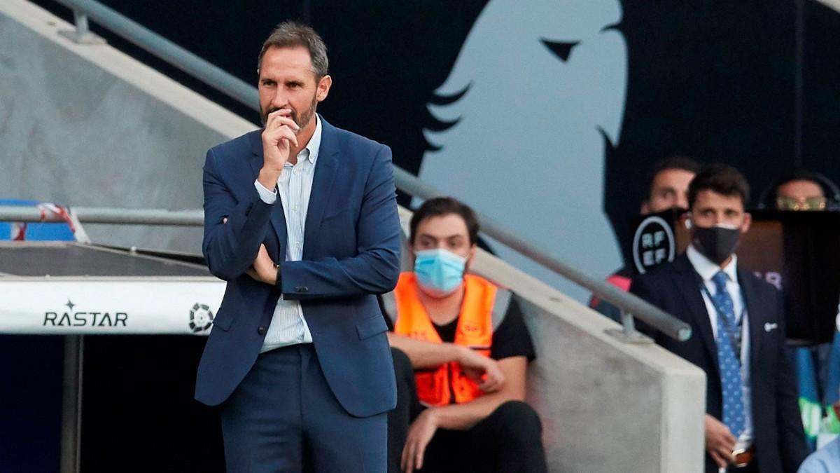 Vicente Moreno, en un lance del encuentro ante el Granada