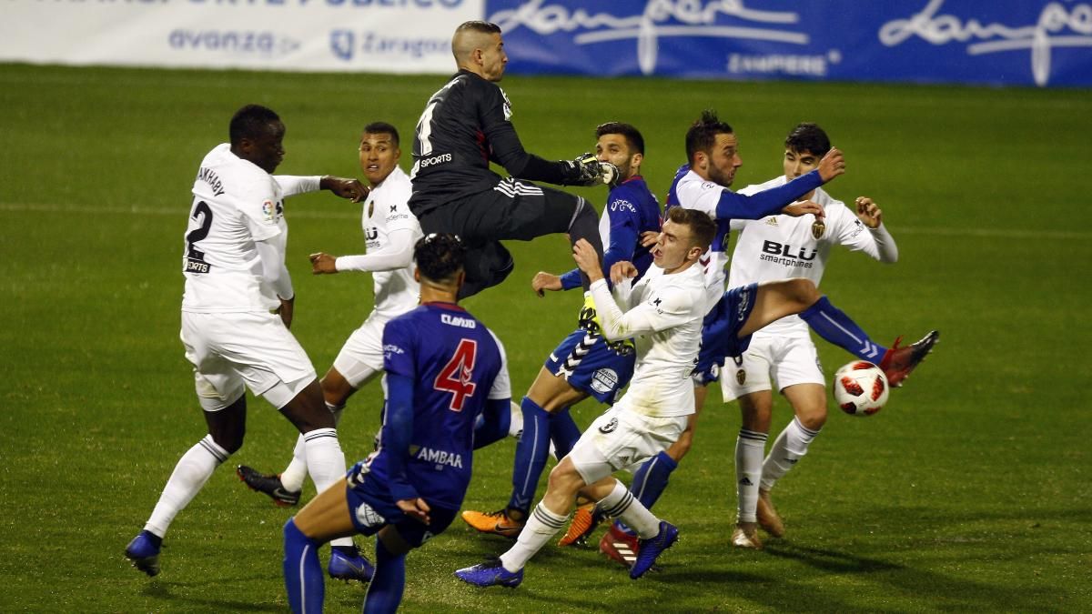 El Ebro se bate contra el Valencia en un partido de Copa de Rey