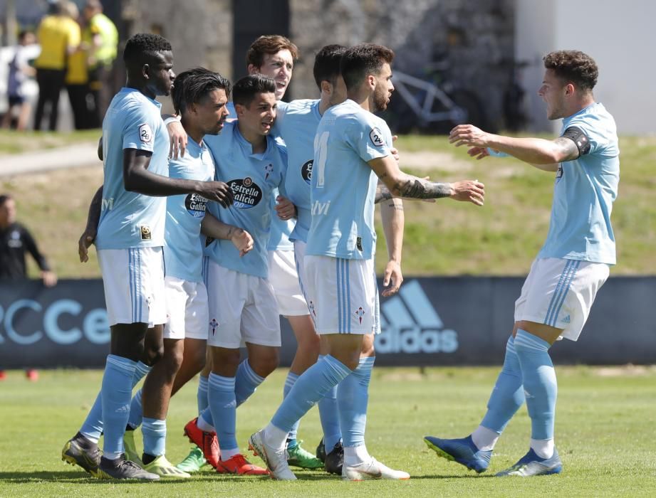 El filial celeste se puso con 2 goles en contra a los 15 min. en Barreiro, pero acabaría remontando con contundencia – A los 20, el marcador era de 2-2.