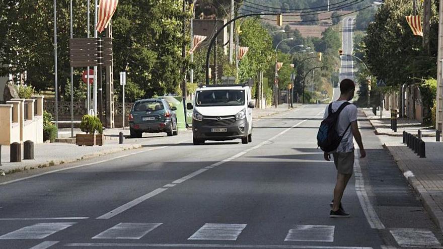 Tram de sortida de Moià de la carretera C-59