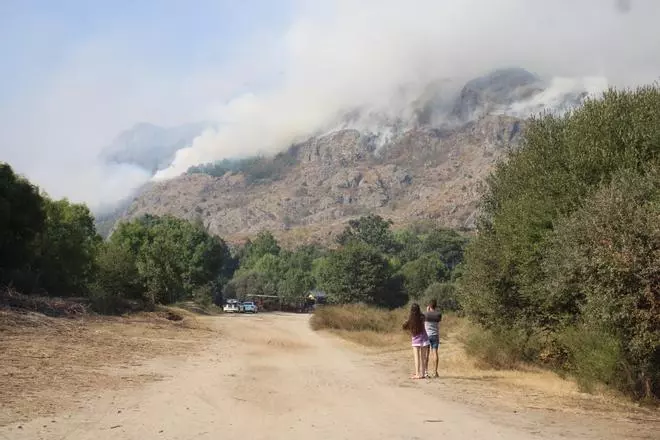 GALERÍA | El incendio de Sanabria avanza por el Cañón del Tera