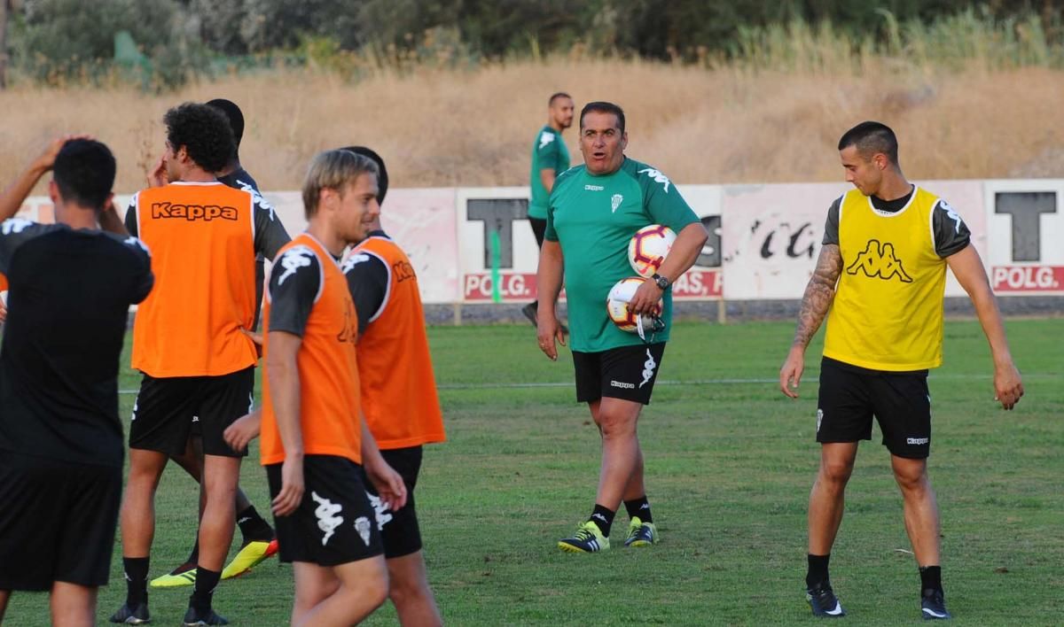 Primer entrenamiento de Sandoval tras su vuelta al Córdoba CF