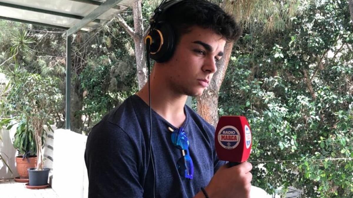 Andrés Caro, jugador del Málaga CF, protagonista en el programa de Radio Marca dedicado al deporte rinconero.