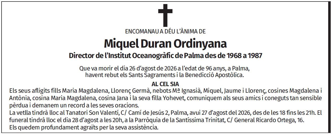Miquel Duran Ordinyana