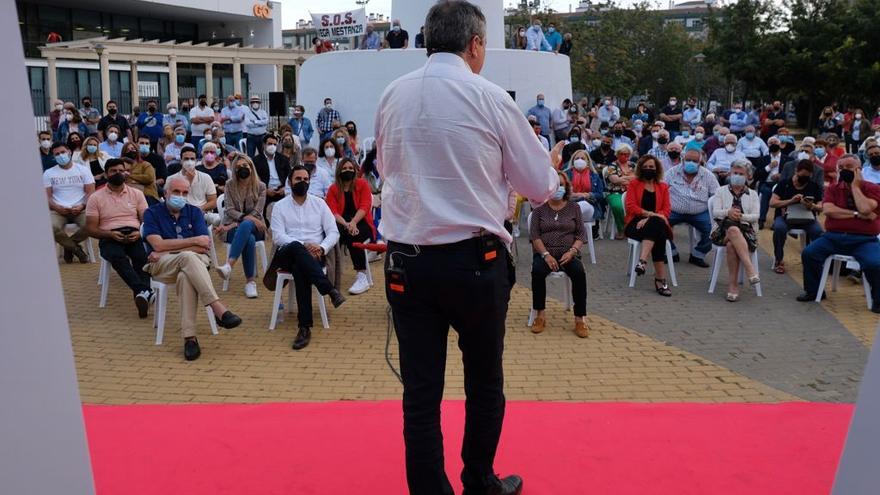 Acto de Juan Espadas en el Parque de Huelin