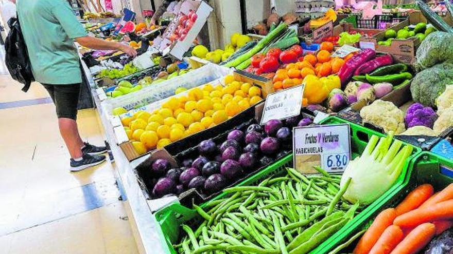 Puesto de verduras. |