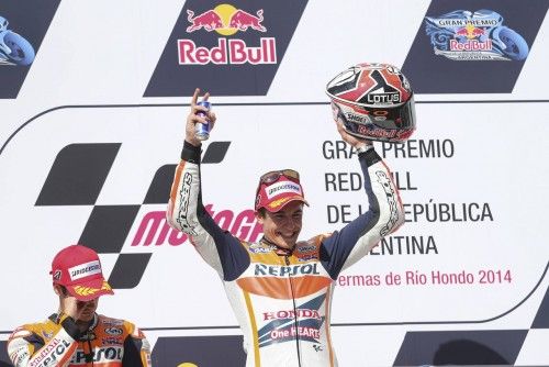 Imágenes del Gran Premio de Argentina en las categorías de Moto 3, Moto 2 y Moto GP.