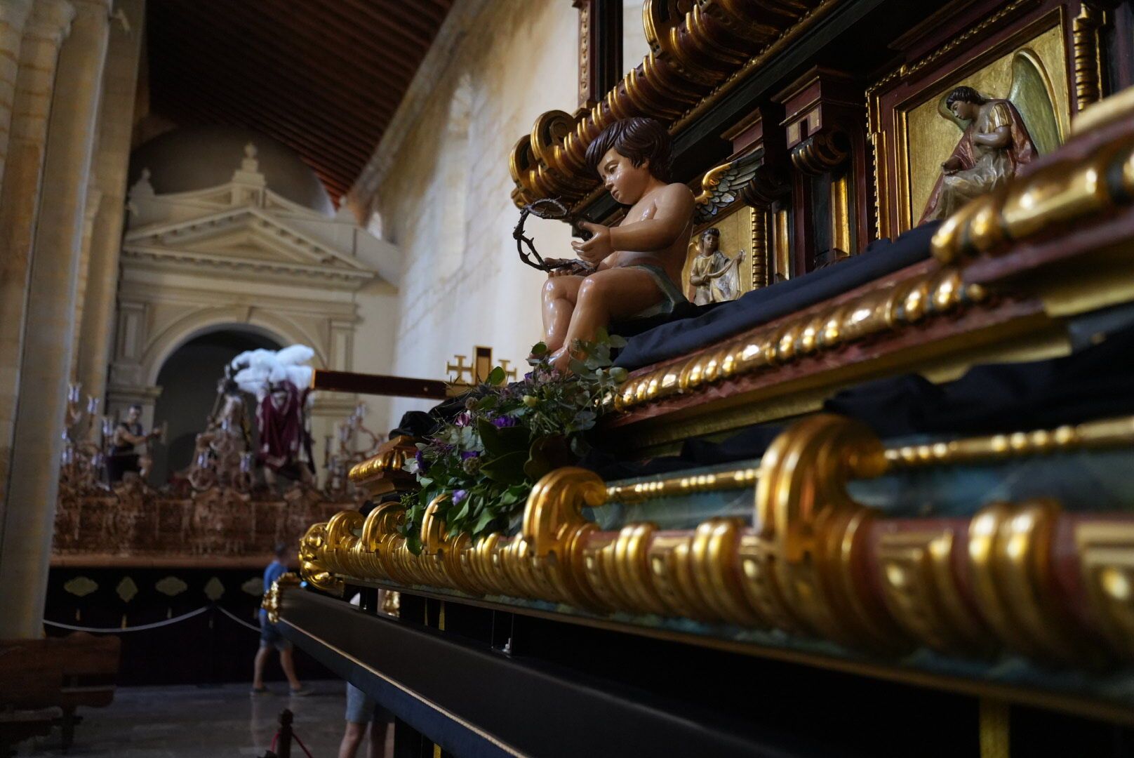 Nuestro Señor Jesucristo del Santo Sepulcro de El Carpio ya está en la iglesia de San Pedro