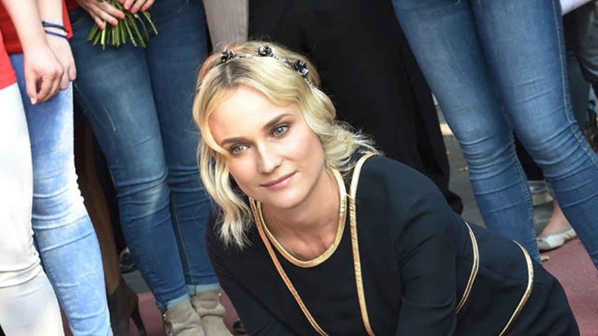 Diane Kruger derrocha glamour en el Paseo de la Fama de Berlín