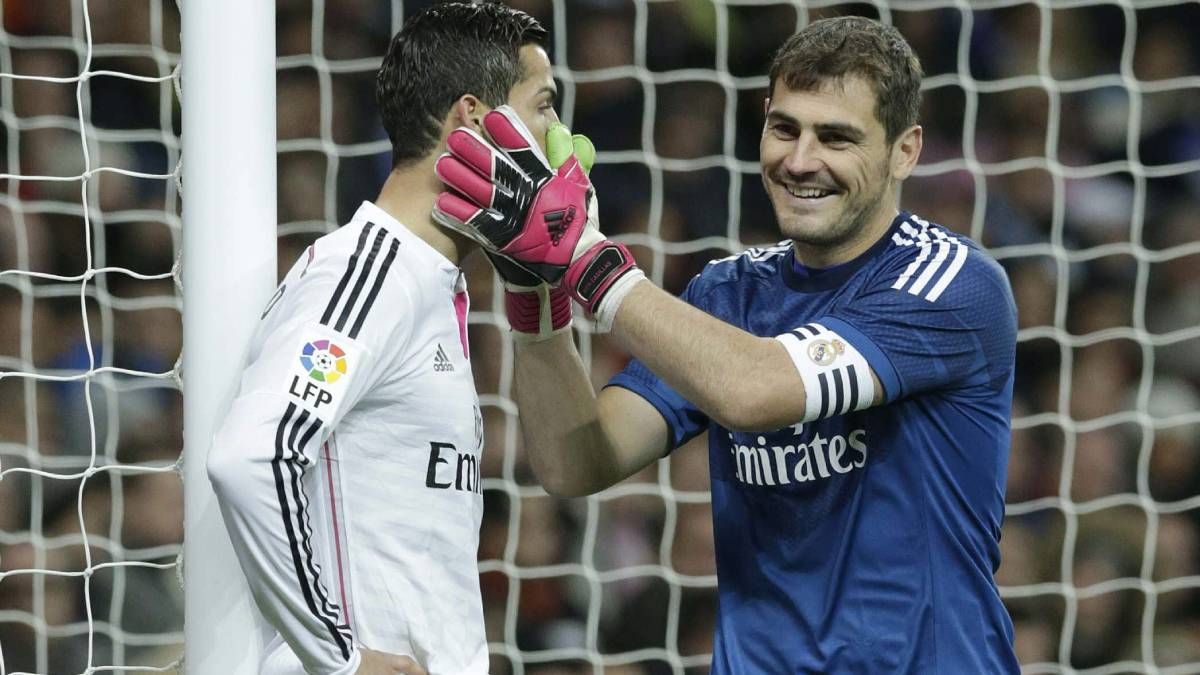 Cristiano e Iker Casillas, en su época en el Madrid