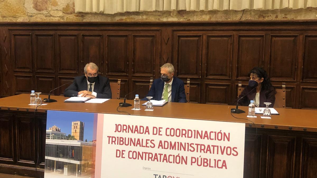 Agustín S. De Vega, en la inauguración de la jornada de coordinación, en Salamanca