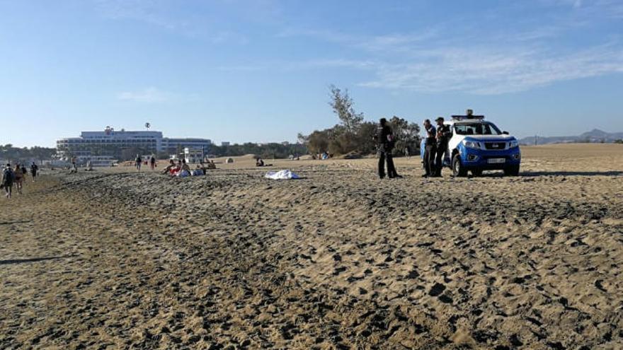 Muere un bañista en Maspalomas