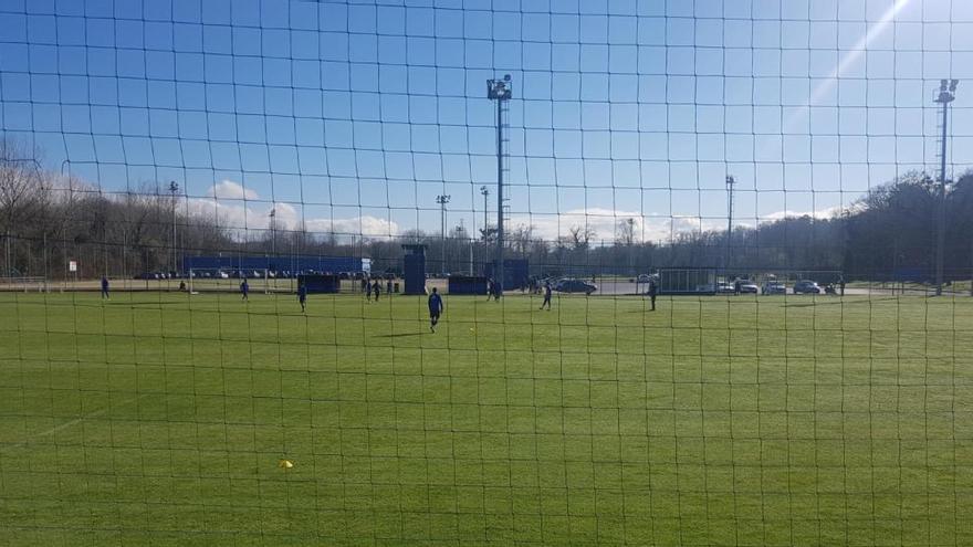 Tejera, ausente en el entrenamiento del Oviedo