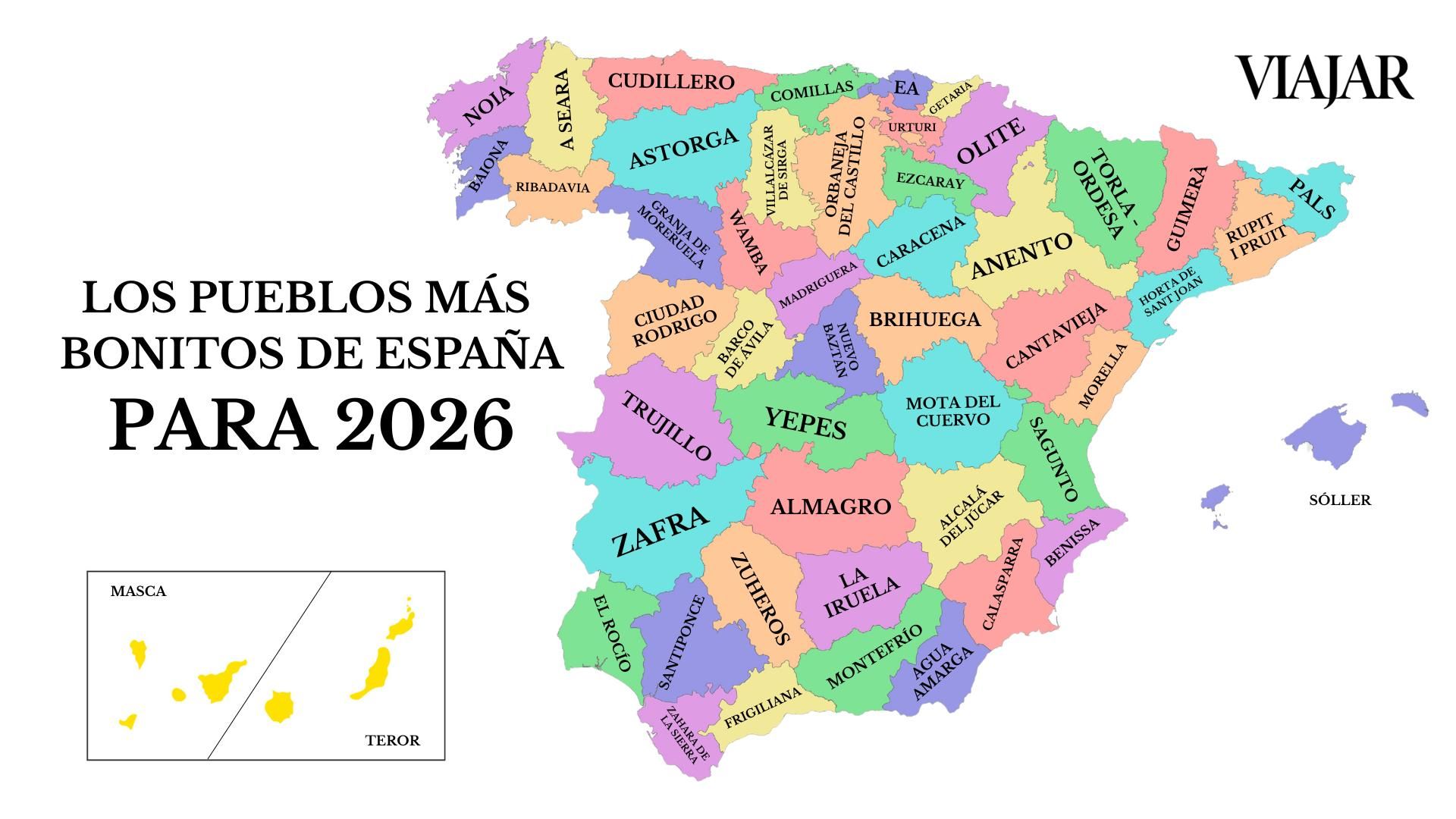 Pueblos preciosos de España que deberías conocer y visitar en 2026.