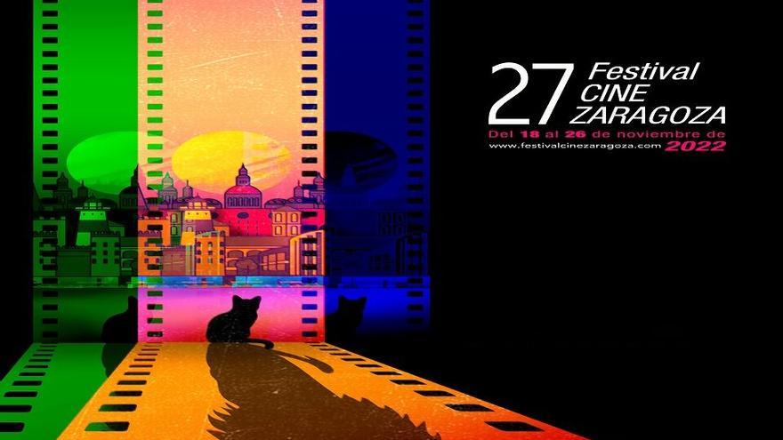 Cartel del festival de cine de Zaragoza 2022.