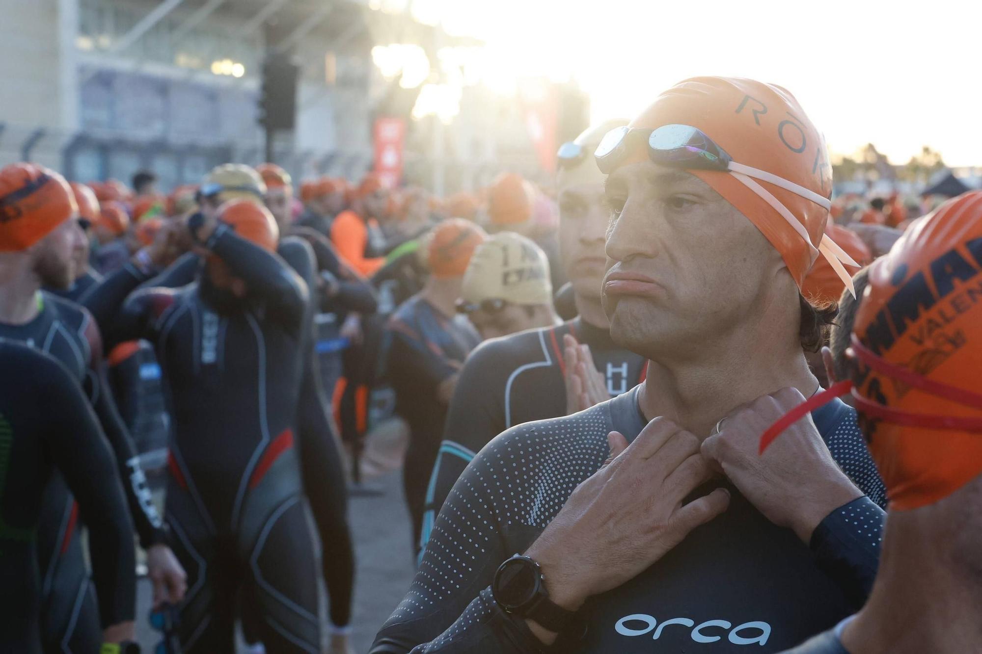 Así ha sido la prueba de natación del Ironman 70.3 en Valencia