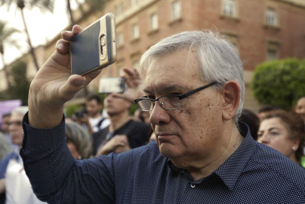 Protesta a favor del pin parental en Murcia