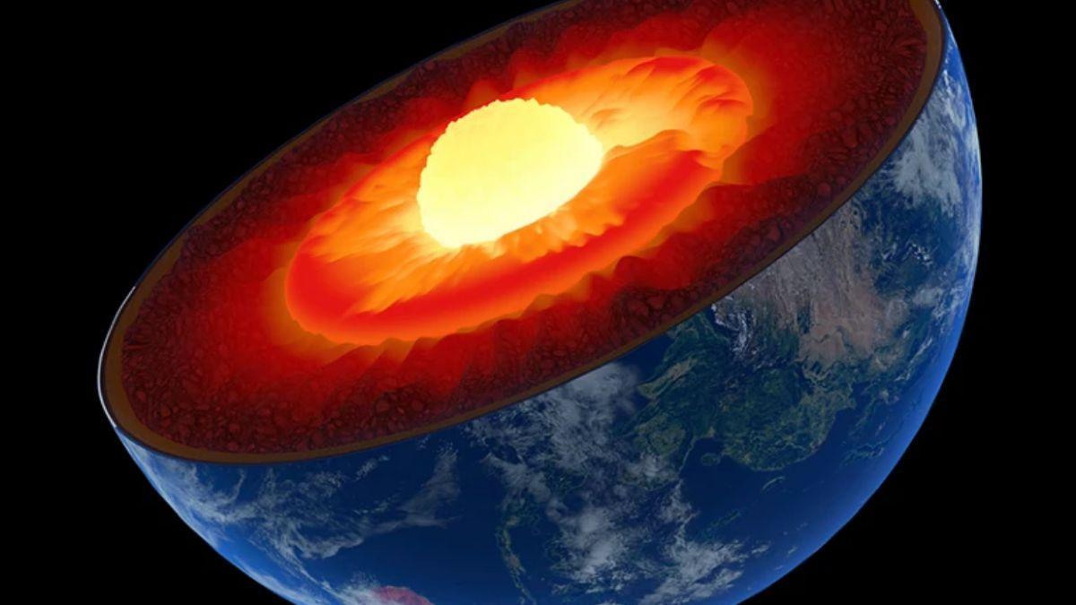 El núcleo interno de la Tierra está hecho principalmente de hierro sólido, y puede girar por separado con respecto a las partes exteriores del planeta.