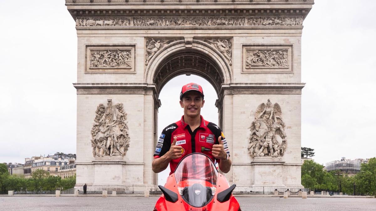 Marc Márquez, ayer en París