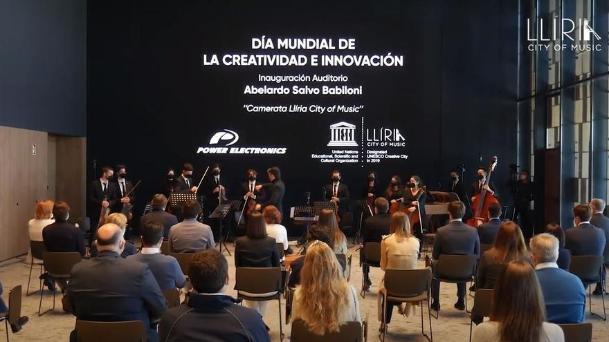 Inauguración auditorio Abelardo Salvo en Llíria.