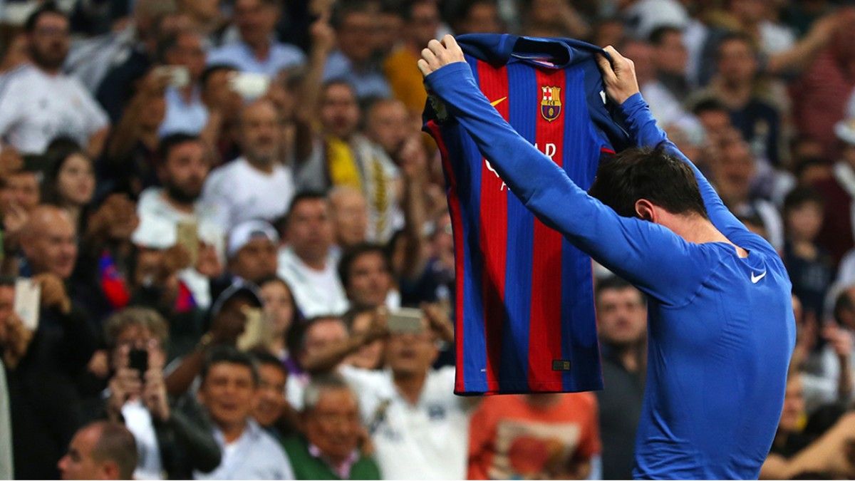 Subastada una mítica camiseta de Messi